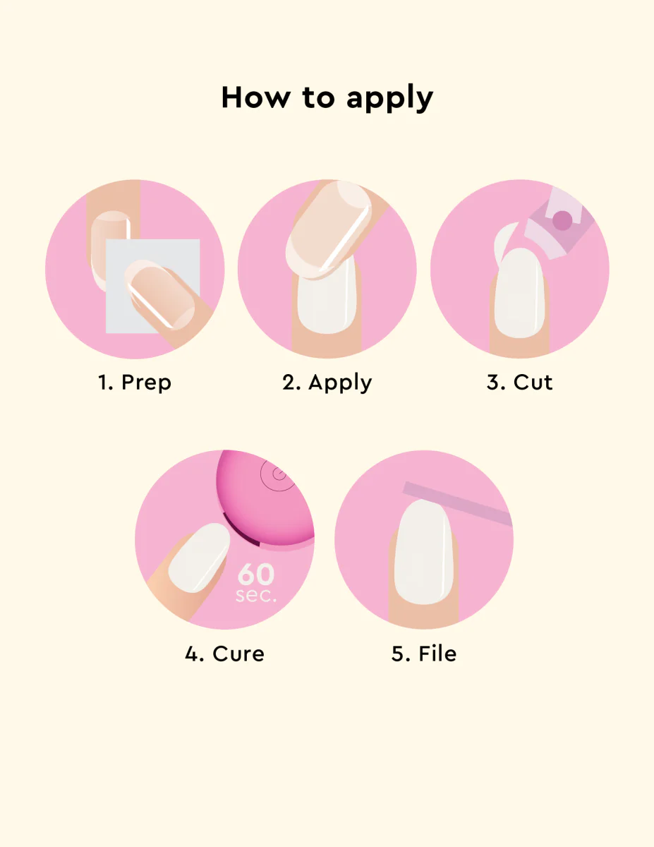 Gel Nail Strips - Frosting - Image 4