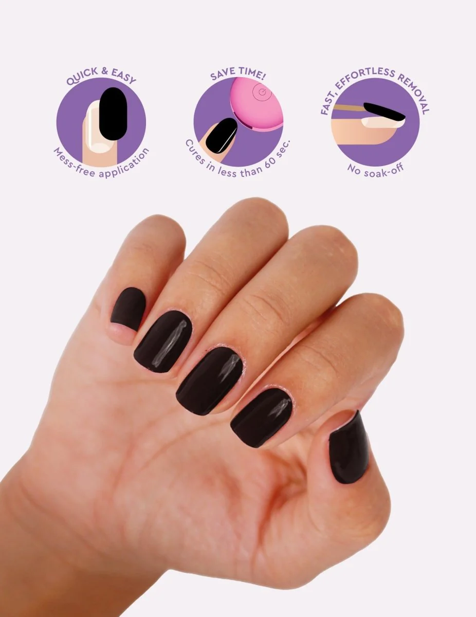 Gel Nail Strips - Licorice - Image 2
