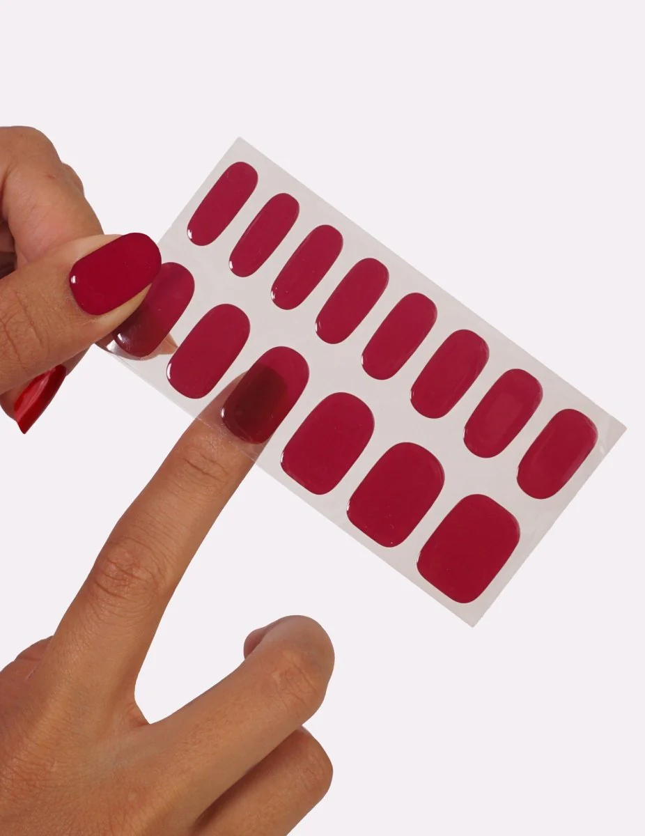 Gel Nail Strips - Rouge Dahlia - Image 3