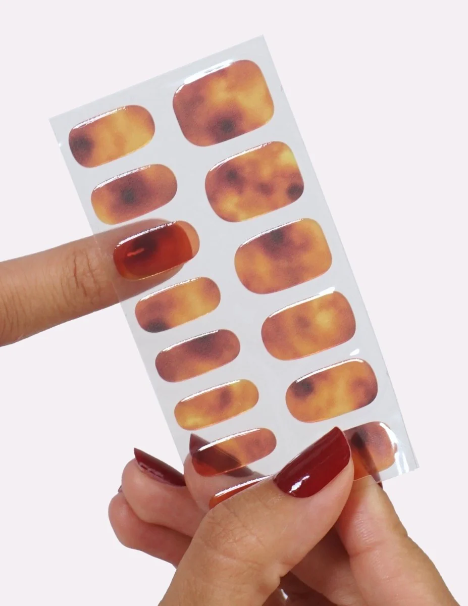 Gel Nail Strips - Tortoise Shell - Image 3
