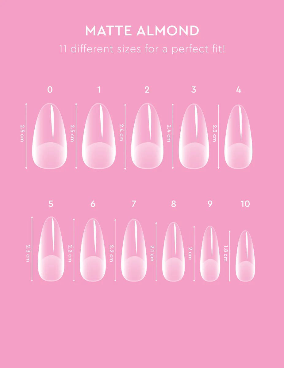 Soft Gel Tips - Matte Almond - Image 6