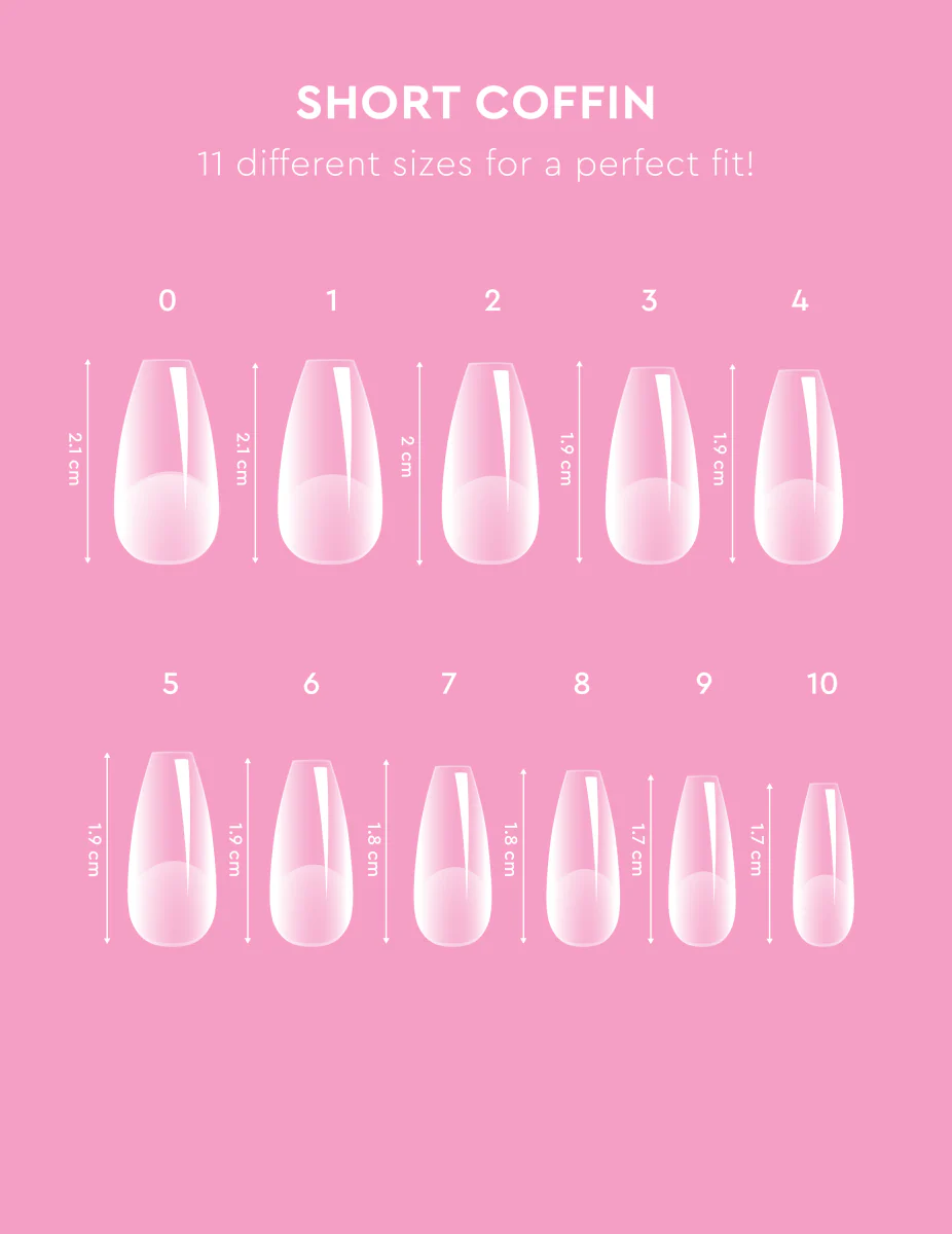 Soft Gel Tips - Short Coffin - Image 6