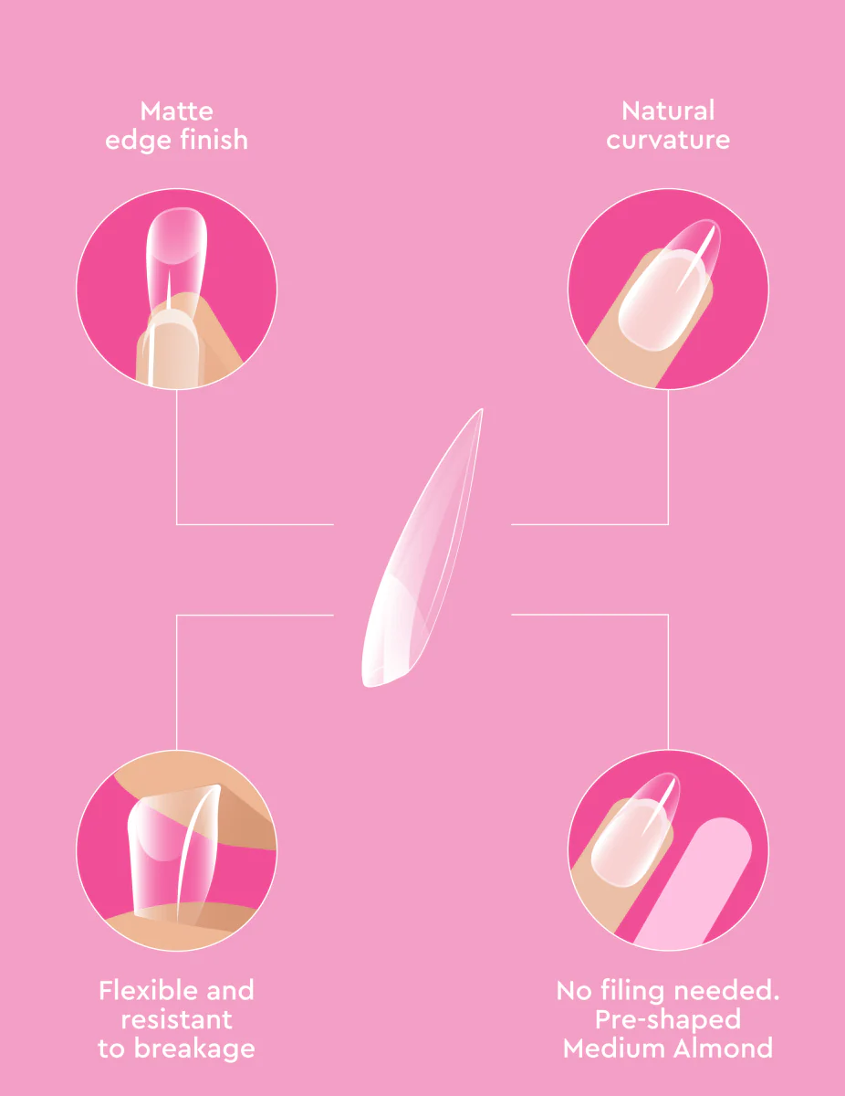 Soft Gel Tips - Medium Square - Image 3